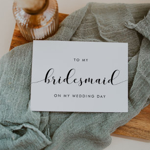 Einfach für meine Brautjungfer auf meiner Hochzeit Einladung