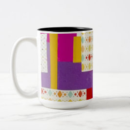 Einfach Gemustert Zweifarbige Tasse