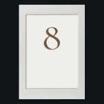Einfach gerahmt tischnummer<br><div class="desc">Elegante Tischnummer-Karte mit simuliertem 3D-Rahmen-Design in weichem Offweiß. Dieses minimalistische und dennoch raffinierte Design fügt Ihren Hochzeitstischen eine luxuriöse Touch hinzu und schafft ein zusammenhängendes und raffiniertes Aussehen,  das jedes moderne Hochzeitsthema ergänzt.</div>