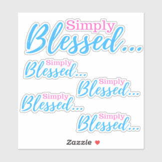 Einfach gesegnet aufkleber