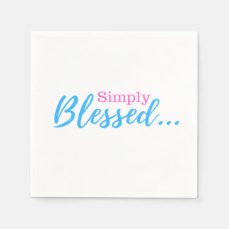Einfach gesegnet inspirierend serviette