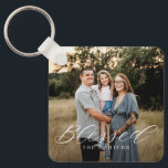 Einfach gesegneter Personalisierter Foto Schlüssel Schlüsselanhänger<br><div class="desc">Behalt deine Schlüssel sicher und spektakulär mit einem personalisierten Schlüsselanhänger. Entworfen von Berry Berry Sweet,  Moderne Stationery und Personalisierte Geschenke. Besuchen Sie unsere Website unter www.berryberrysweet.com ,  um unsere vollständigen Produktlinien zu sehen.</div>