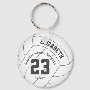 einfach gestalteter Volleyball-Rucksack für Mädche Schlüsselanhänger