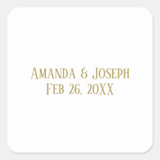 Einfach Gold - Square Sticker