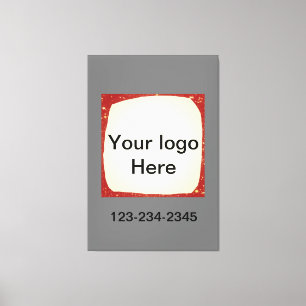 Einfach grün funkelnder Glitzer mit Ihrer Logo-Num Leinwanddruck