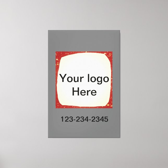 Einfach grün funkelnder Glitzer mit Ihrer Logo-Num Leinwanddruck (Vorderseite)