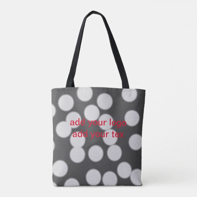 Einfach grün funkelnder Glitzer mit Ihrer Logo-Num Tasche (Rückseite)