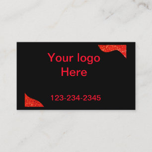 Einfach grün funkelnder Glitzer mit Ihrer Logo-Num Visitenkarte