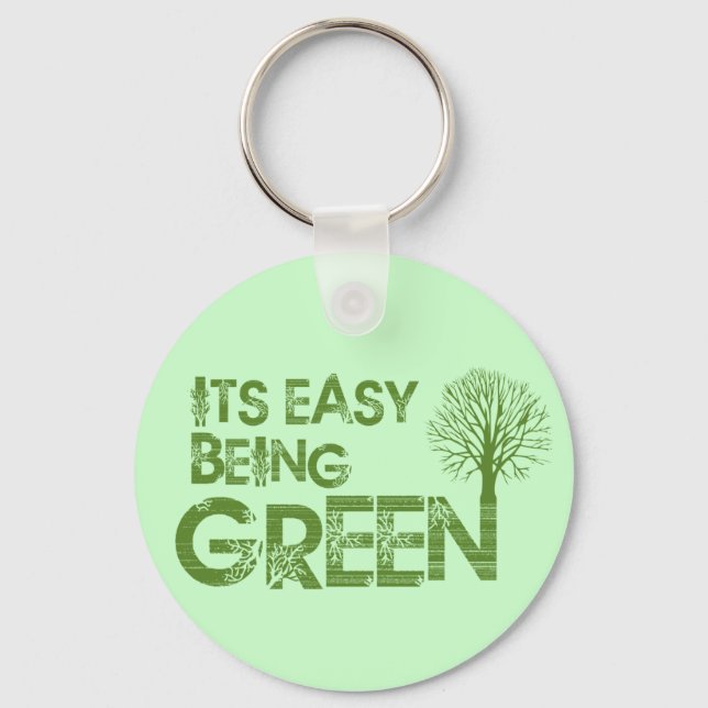 Einfach grün schlüsselanhänger (Vorderseite)