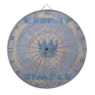 Einfach halten: Pastel Royal Clarity Muster Kunst Dartscheibe