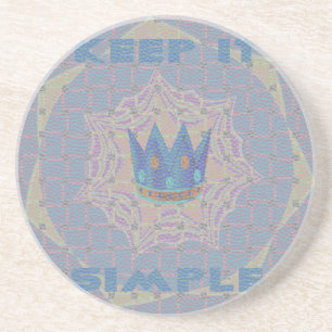Einfach halten: Pastel Royal Clarity Muster Kunst Untersetzer