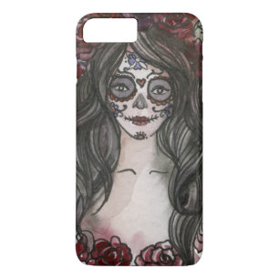 Einfach handgezeichnet Dia de los Muertos   Hülle