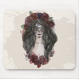 Einfach handgezeichnet Dia de los Muertos   Mousep Mousepad