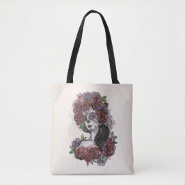 Einfach handgezeichnet Dia de los Muertos | Traget Tasche