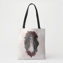 Einfach handgezeichnet Dia de los Muertos | Traget Tasche