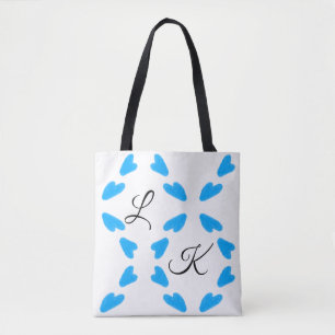 Einfach Himmelblau Aquarell hinzufügen Tasche