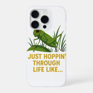 "Einfach hüpfende lustige Grashüpfer-Kunst" iPhone 16 Pro Hülle