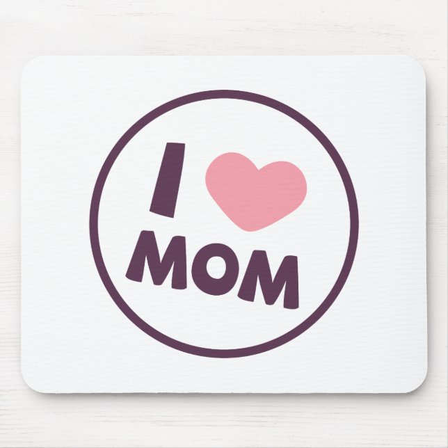 Einfach I Liebe Mama Muttertag | Mousepad (Vorne)