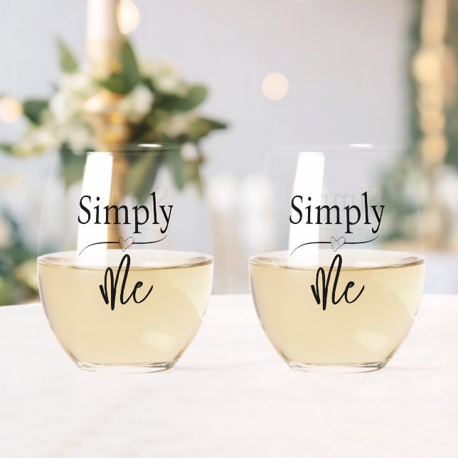 Einfach Ich Minimalist Weinglas Ohne Stiel (Insitu (Hochzeit))