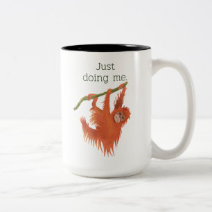 Einfach ich selbst sein zweifarbige tasse