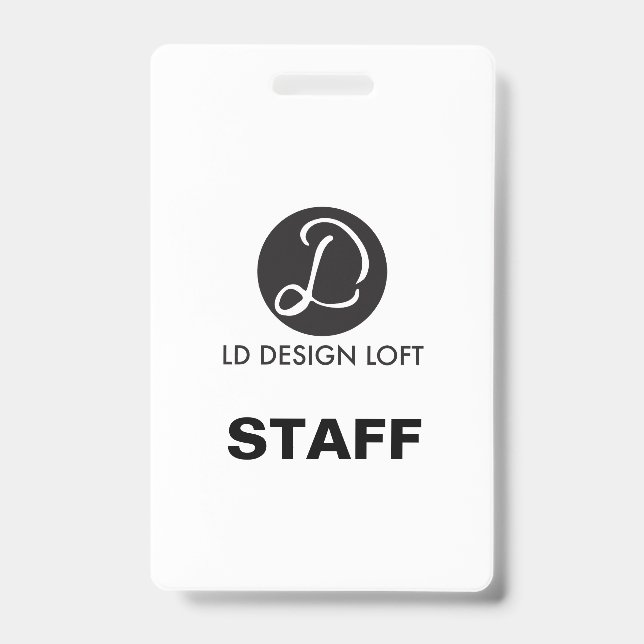 Einfach Ihr Logo hier für Mitarbeiter Ausweis (Vorderseite)