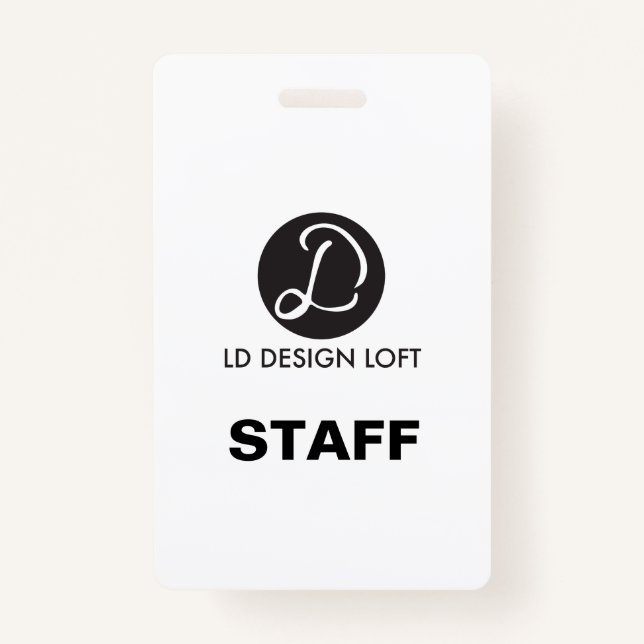 Einfach Ihr Logo hier für Mitarbeiter Ausweis (Vorderseite)