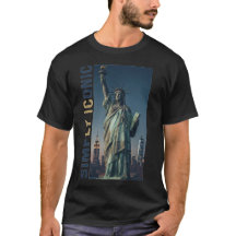 Einfach ikonische Freiheitsstatue New York City NY