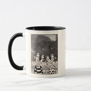 Einfach in Liebe Tintenzeichnung benutzerdefiniert Tasse