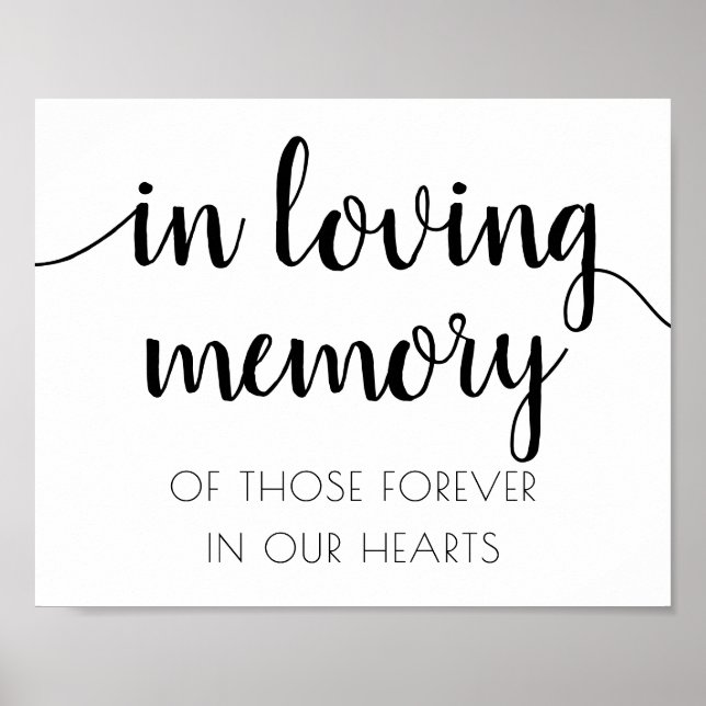 Einfach in liebenswertem Speicher | Memorial für s Poster (Vorne)