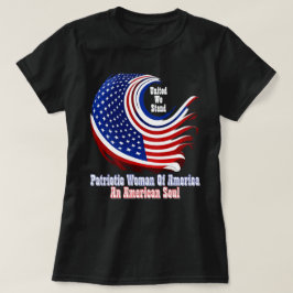 Einfach Inspirierte Patriotische Frau Amerikas T-Shirt