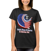 Einfach Inspirierte Patriotische Frau Amerikas
