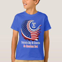 Einfach Inspirierter Patriotischer Junge Amerikas T-Shirt