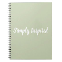 Einfach inspiriertes Notizbuch