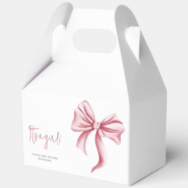 Einfach ist es eine Girl Pink Bow Babydusche Geschenkschachtel