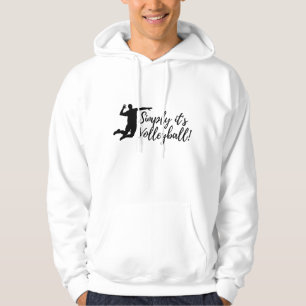 EINFACH IST ES VOLLEYBALL- Typografie Design Hoodi Hoodie