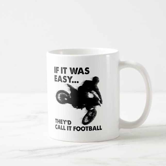 Einfach ist Fußball Funny Mug Kaffeetasse (Rechts)