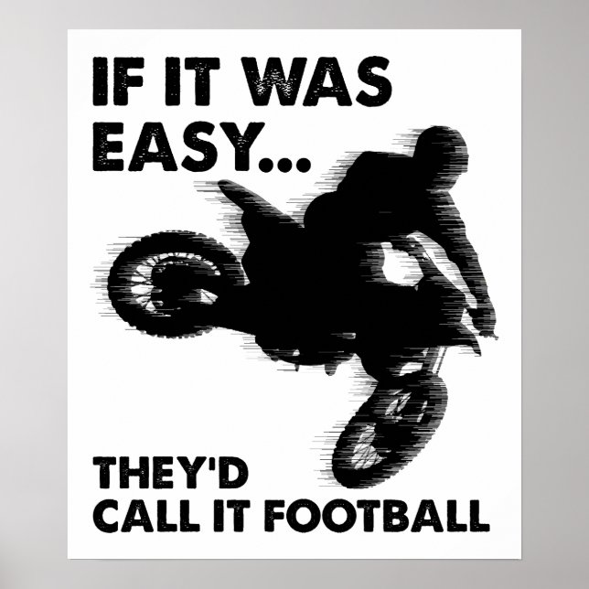Einfach ist Fußball Funny Poster (Vorne)