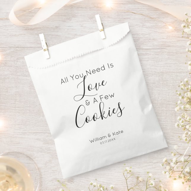 Einfach ist nur ein Cookie-Gastgeschenk Hochzeit-B Geschenktütchen (Ausgeschnitten)