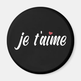 Einfach Je T'aime I Liebe Sie Valentine | Magnet