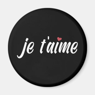 Einfach Je T'aime I Liebe Sie Valentine   Magnet