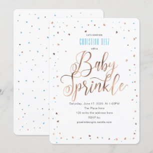 Einfach, Junge, Sprinkle mit Liebe, Baby Sprinkle Einladung