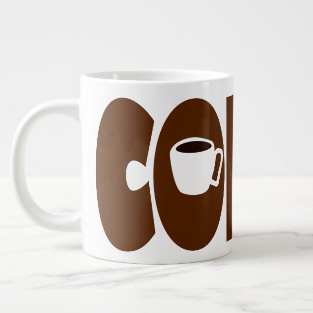 Einfach KAFFEE-Tasse Jumbo-Tasse (Links)