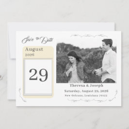 Einfach katholische Hochzeit Save The Date