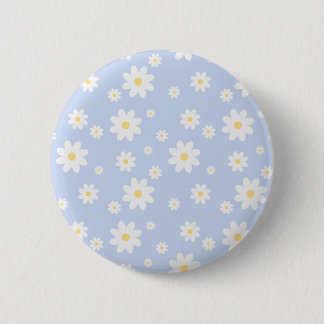 Einfach klassisch weiß Daisy Floral Button