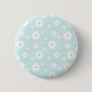 Einfach klassisch weiß Daisy Floral Button