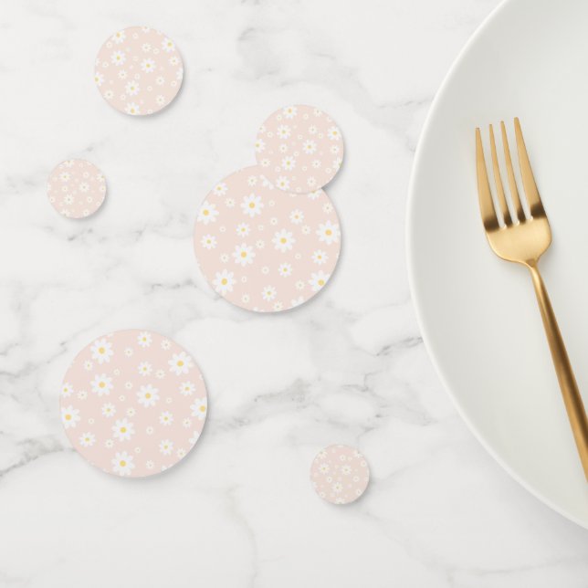 Einfach klassisch weiß Daisy Floral Konfetti (Gruppe)