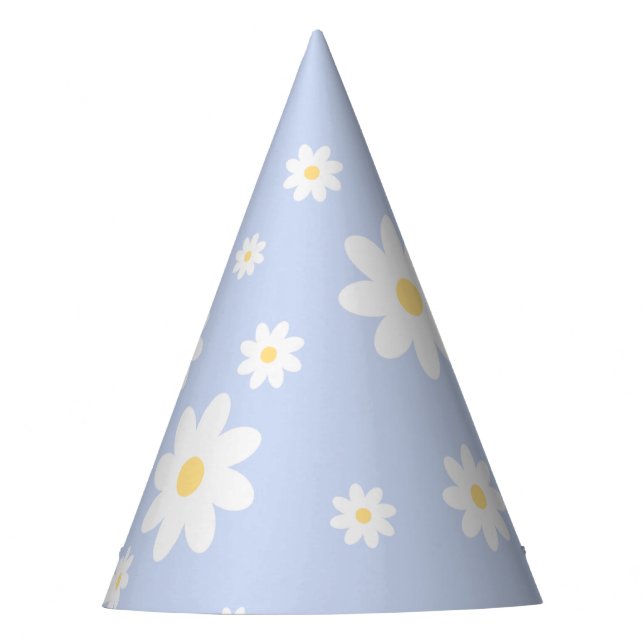 Einfach klassisch weiß Daisy Floral Partyhütchen (Vorderseite)