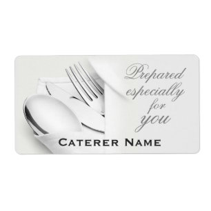 Einfach klassische Catering-Labels