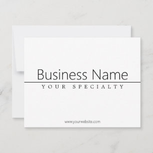 Einfach klassischer schwarzer Text auf Weiß