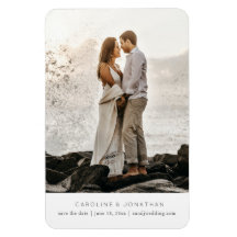 Einfach klein Save the Date, ein großes Foto